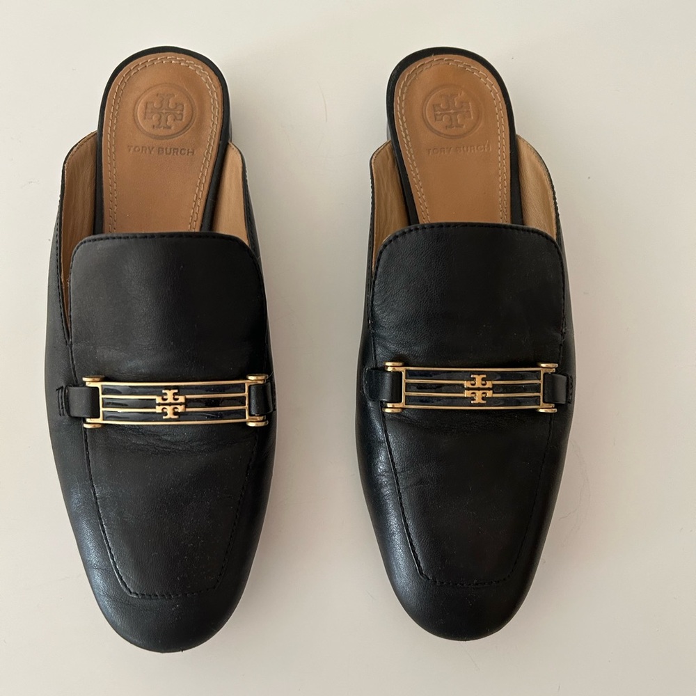 Tory Burch Leather Mules